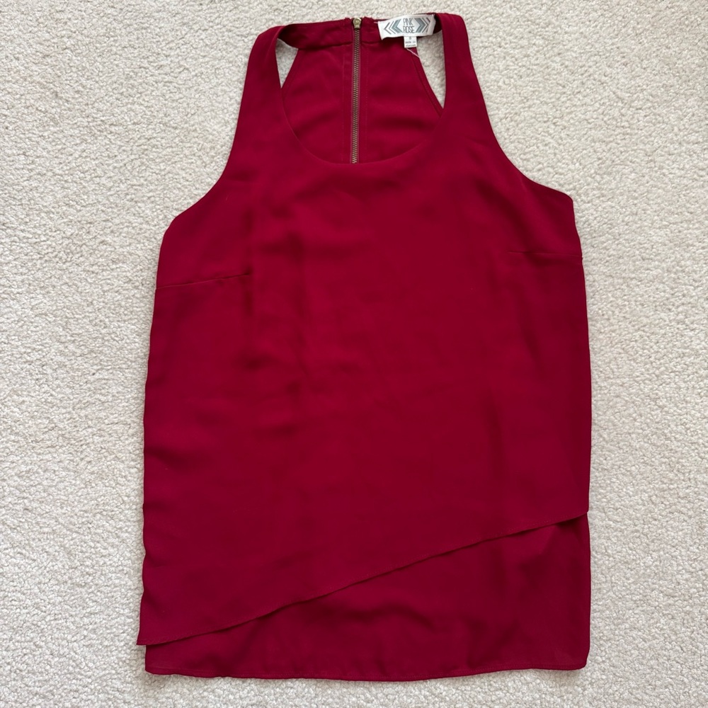Pink Rose Tank Top Blouse